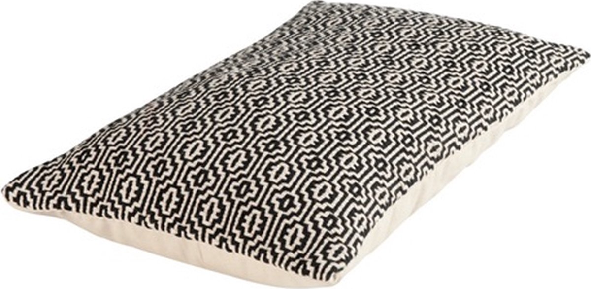 Linen & More Cambridge OffWit/blac | 30 X 50 | Sierkussen Voor Woonkamer Of Slaapkamer