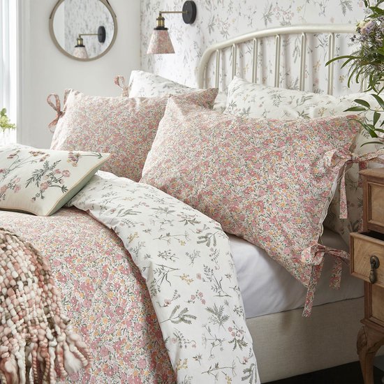 Laura Ashley Lovestone Dekbedovertrek - Bloemen - Tweepersoons 200x200 - Roze van Laura Ashley — afbeelding 2