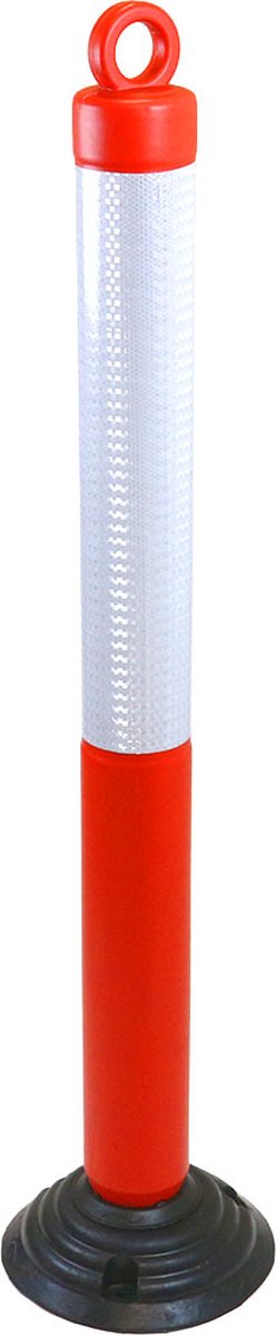 Flexibele zelfrichtende parkeerpaal met kettingoog - Rood - x x 1200 mm- - Polyethyleen (PE) - - Voor binnen & buiten