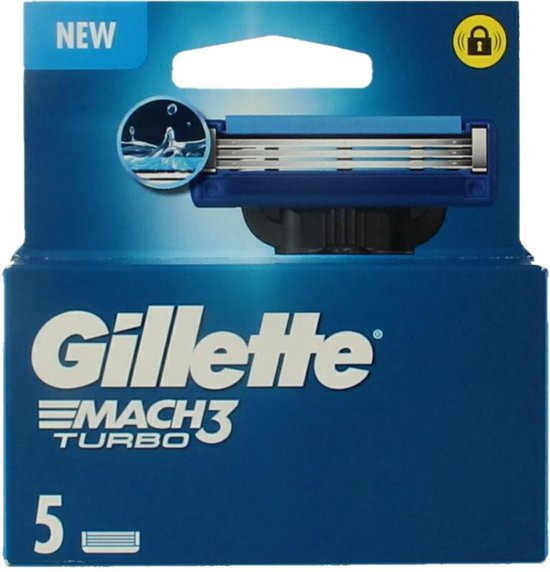 Gillette Scheermesjes Mach3 Turbo - 5 stuks