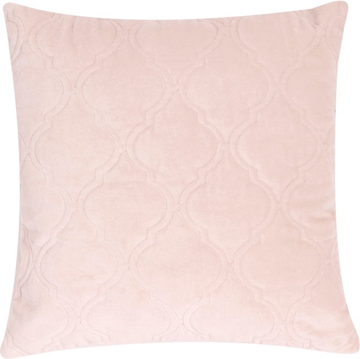 Linen & More Moroccan Velvet Powder Roze Kussen | 45 X 45 | Sierkussen Voor Woonkamer Of Slaapkamer