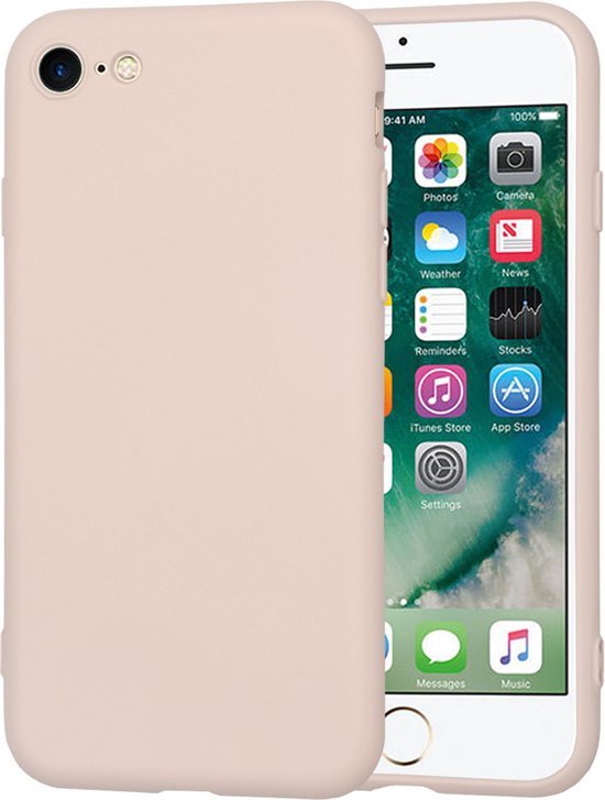 Coque Techsuit Soft Flex Back Cover pour Apple iPhone 6/6S/7/8 / iPhone SE 2022/2020 - Pink Rose