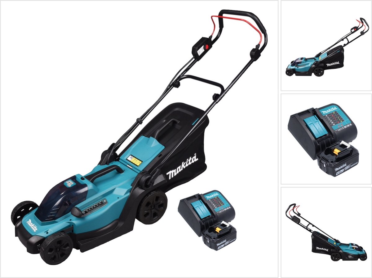 Makita DLM 330 SM accugrasmaaier 18 V 33 cm 30 l + 1x accu 4.0 Ah + lader