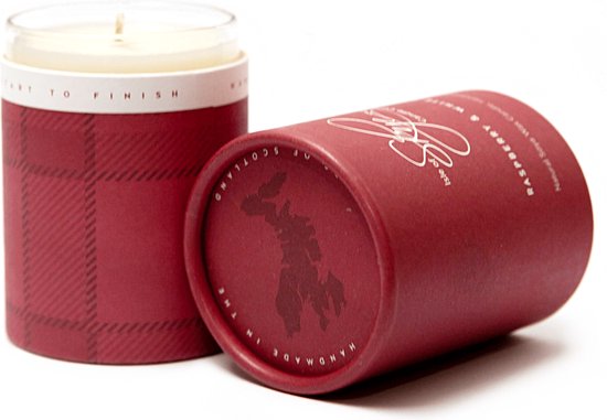 Geurkaars Framboos met Gember Mini - 20 uur - Sojawas - Isle of Skye Candle