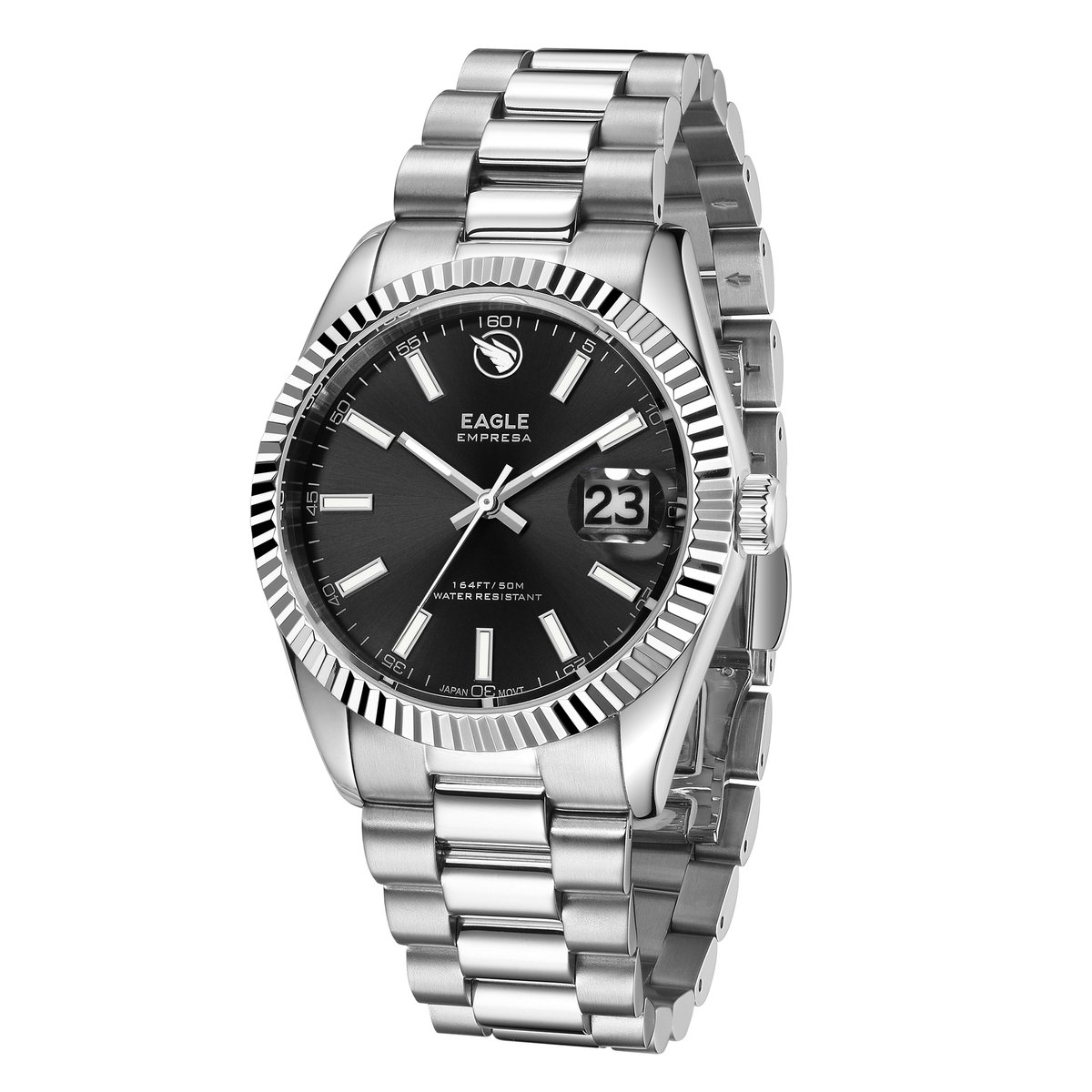 Eagle Empresa - Herenhorloge - Zwart - Stainless Steel