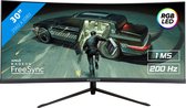 RAIDER Ultra Wide Gaming Monitor - Curved, 30 inch, 200Hz, 1 ms - 2560x1080