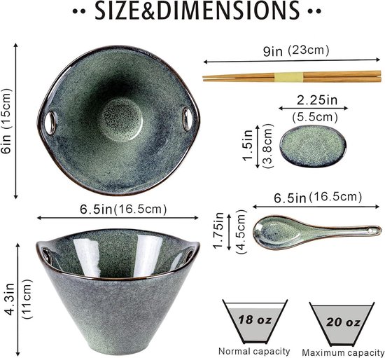 Japanse stijl soeplepel set van 2, keramische ramenlepels Chinese lepels blauwe Aziatische soeplepel retro porseleinen lepel rijstlepels voor havermoutstoofschotels Udon Pho Wonton Dumpling Miso