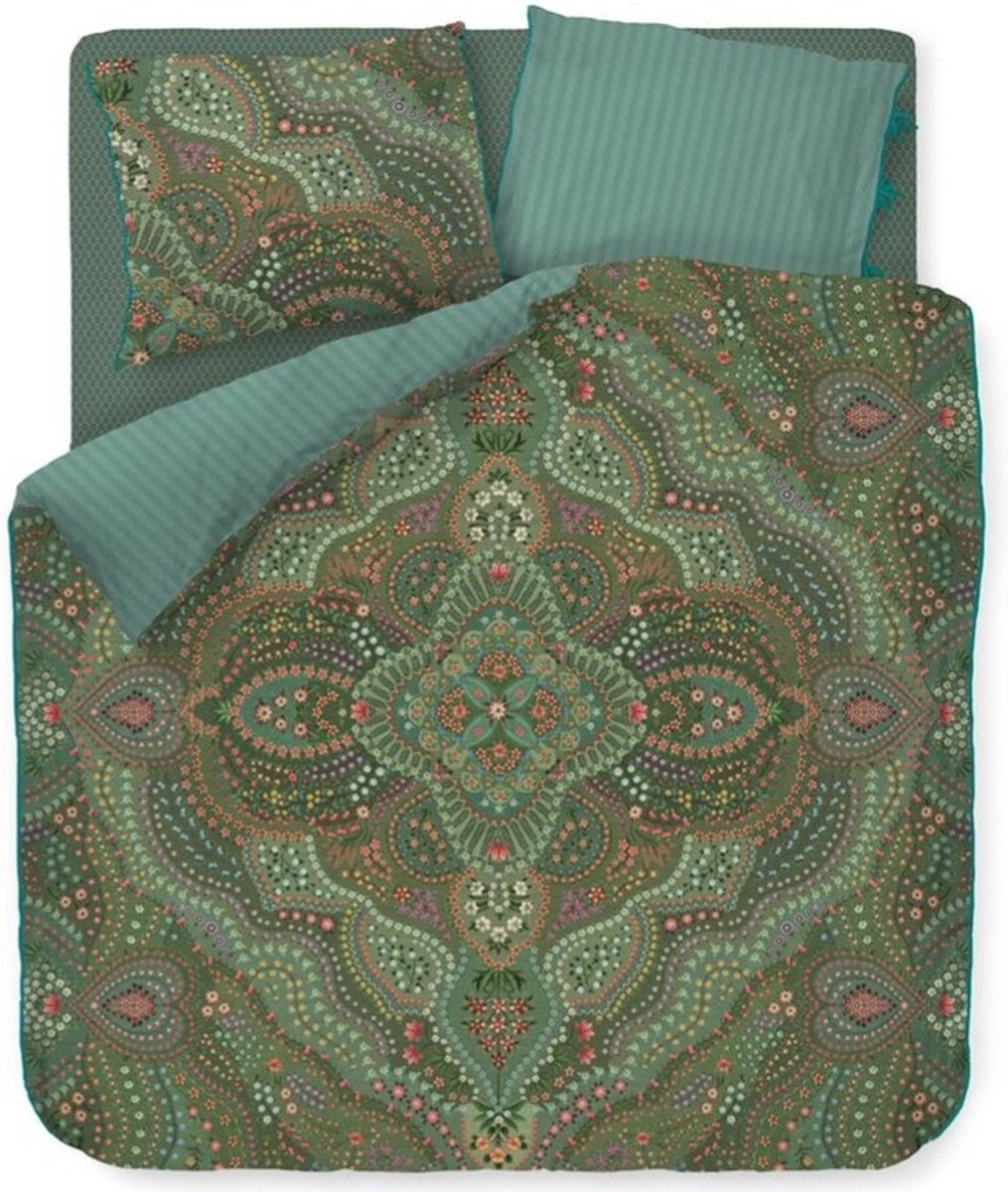 Pip Studio Dekbedovertrek Alfombra Green Lits-jumeaux