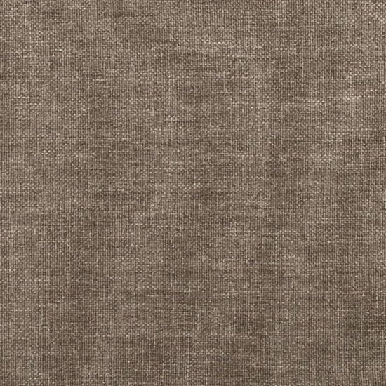 Tête de lit The Living Store - Taupe - 200 x 5 x 118/128 cm - Hauteur réglable - Tissu - Pieds en bois