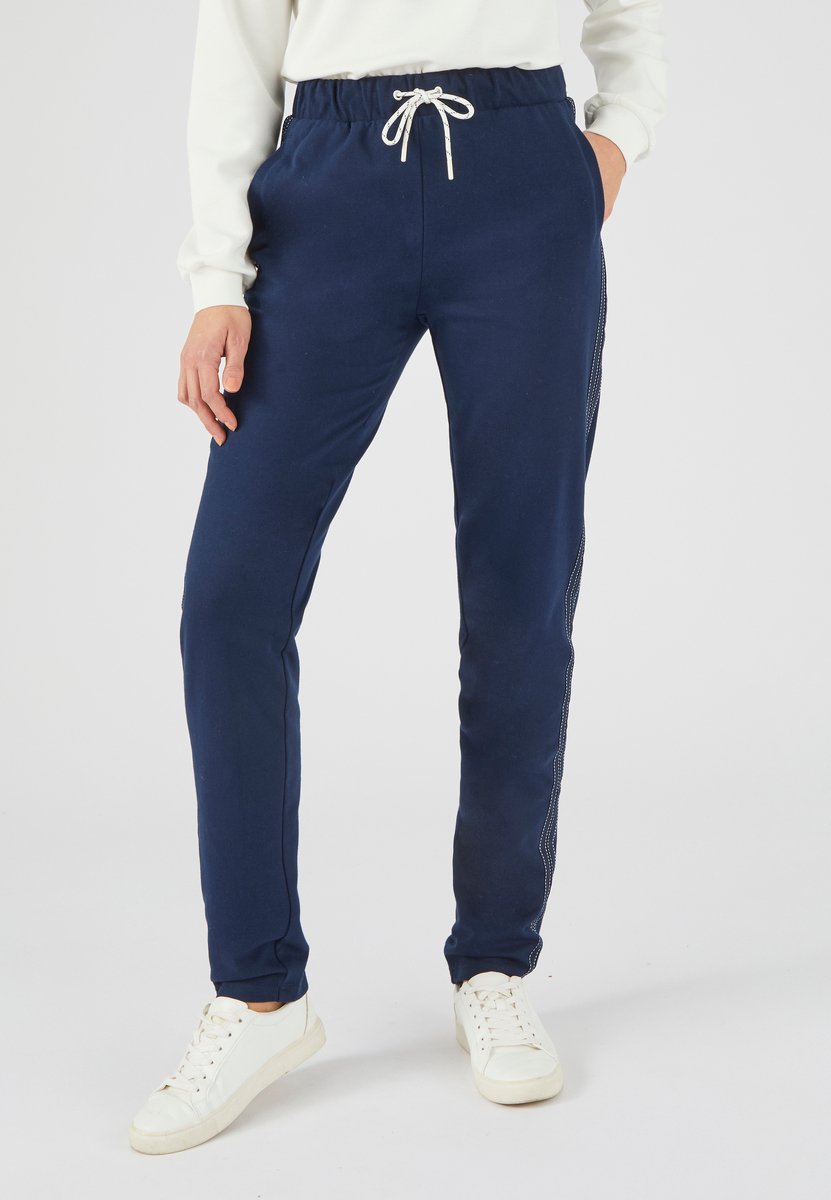 Damart - Joggingbroek bouclé tricot - Dames - Blauw - XS