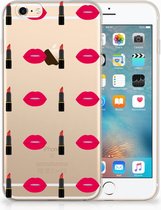 Back cover Geschikt voor iPhone 6S Design Lipstick Kiss