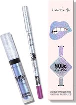 Lovely - Holo Lips Liquid Lip Topper & Lip Pencil Multifunctional Lip Makeup Set 2 Unicorn Paradise