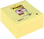 Post-it® Super Sticky Z-notes, Canary Yellow™, Gelijnd , 101mm x 101mm, 90 blaadjes, 5 blokken