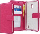 Nokia 2.2 Bookcase hoesje - CaseBoutique - Effen Roze - Kunstleer