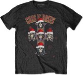 Guns N' Roses Heren Tshirt -M- Appetite Christmas Zwart