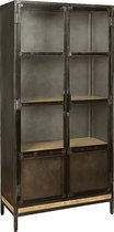 Vitrinekast | wener | Mangohout | Mango | patina | 90 x 40 x 182(h) cm