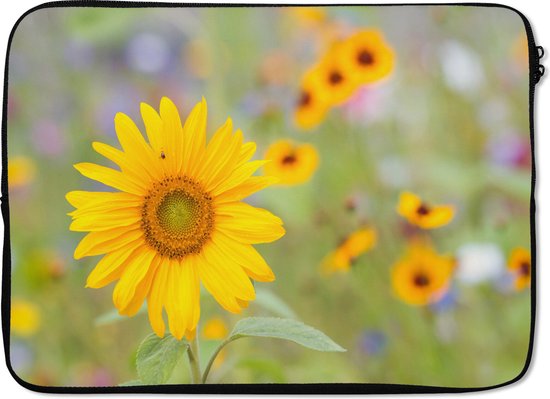 GP174-01 Stevige katoenen zonnebloem print