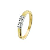 The Jewelry Collection Ring Diamant 0.09 Ct. - Bicolor Goud