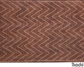 Ikado  Tapijtloper op maat, zigzag bruin  65 x 240 cm