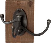 Wandhaak 8*12*13 cm Zwart Ijzer Rechthoek Kapstok Wandkapstok Jashaak