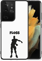 Telefoontas Geschikt voor Samsung Galaxy S21 Ultra Smartphone Hoesje met Zwarte rand Floss Fortnite