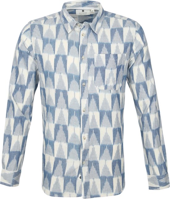 Anerkjendt - Overhemd Aklouis Blauw - S - Heren - Modern-fit