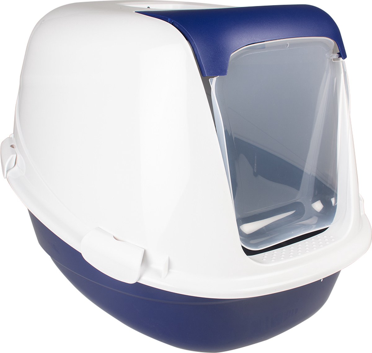 Duvo+ kattentoilet curvy 66x49x47cm blauw Duvo+ kattentoilet curvy 66x49x47cm blauw