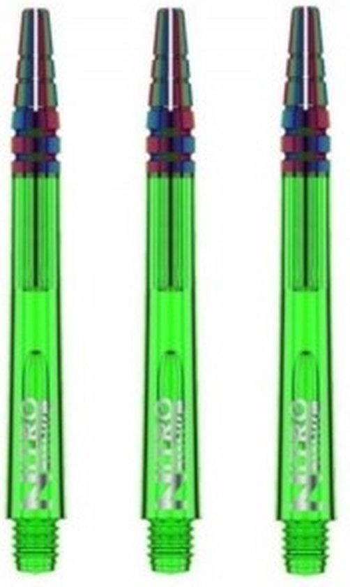 RedDragon Nitrotech Ionic DartShafts - Groen - Short - (1 Set) van Reddragon — afbeelding 2