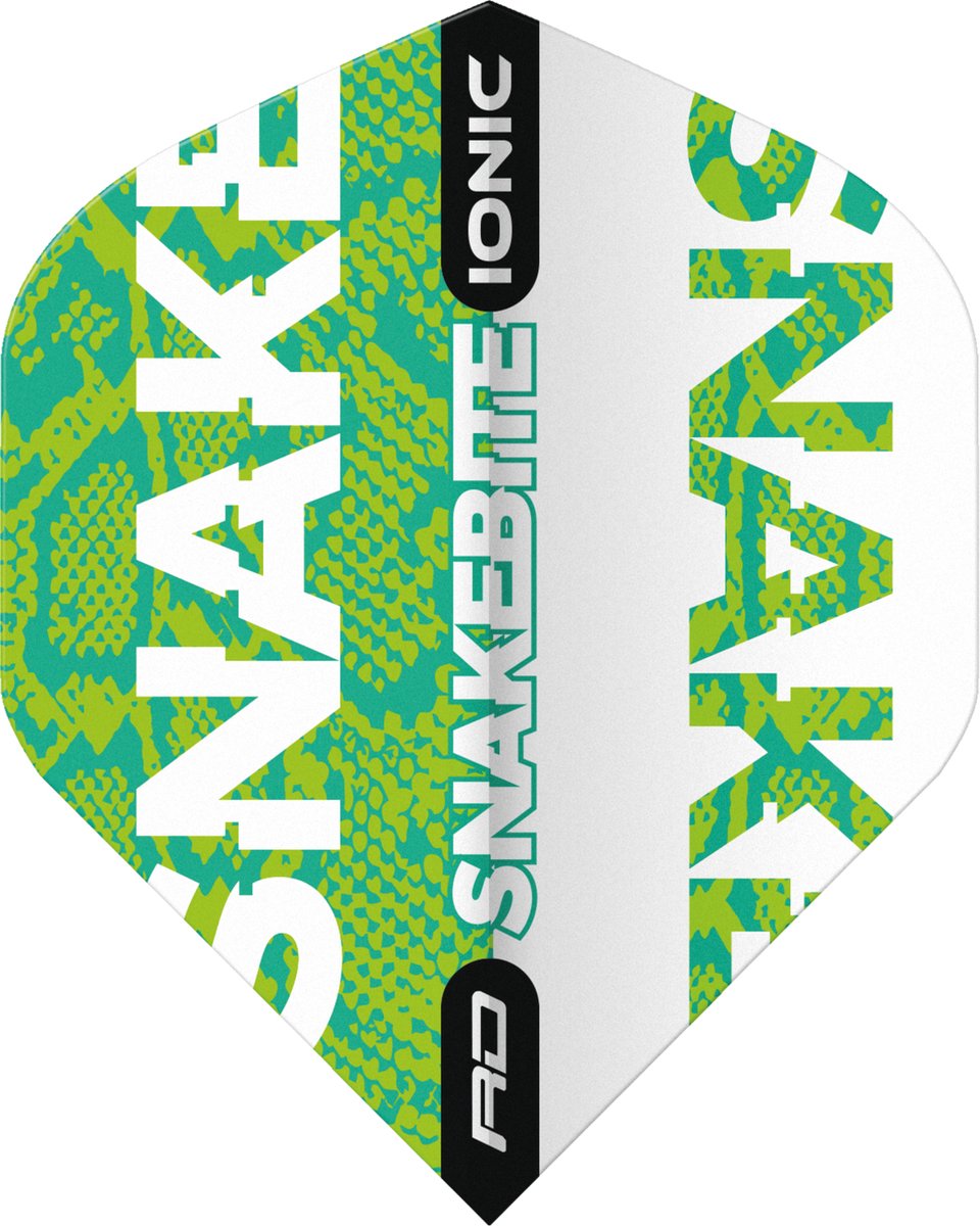 Peter Wright Hardcore Ionic Snakebite Green - Dart Flights