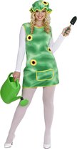 Widmann - Natuur Groente & Fruit Kostuum - Jurkje Tuin Ms Green - Vrouw - groen - XL - Carnavalskleding - Verkleedkleding