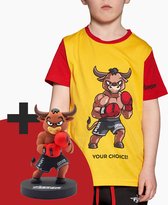 FORZA T-SHIRT - KIDS - STIER - GEEL