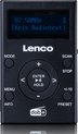 Lenco PDR-011BK - Zakradio met DAB+ en FM - MP3-speler met een oplaadbare Batterij - Zwart
