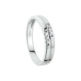 Trendjuwelier huiscollectie 4102065 Witgouden zirkonia ring