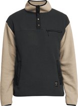 Tenson Yoke Button Pile M - Fleecetrui - Heren - Olijfgroen - Maat XXL