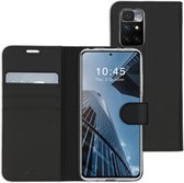 Accezz Hoesje Geschikt voor Xiaomi Redmi 10 Hoesje Met Pasjeshouder - Accezz Wallet Softcase Bookcase - Zwart