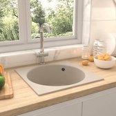 Everest Gootsteen met overloopgat graniet beige