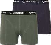 Brunotti Sido 2-pack Heren Boxershorts - Groen - XXL