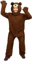 FUNIDELIA Grizzlybeer kostuum voor mannen Dieren - Maat: M-L - Bruin