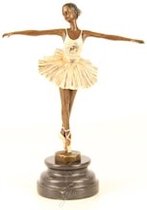 Bronzen Beeldhouwwerk | Balletdanser | Art Deco