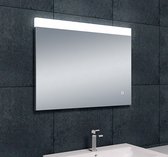 Klea Single Dimbare Condensvrije Spiegel Met LED Verlichting En Verwarming 80x60cm