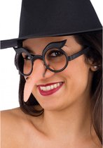 Carnival Toys Verkleedbril Met Neus Roze/zwart One-size