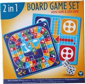 2 in 1 Bordspel Set - Ludo & Ganzenbord