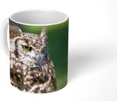 Mok - Een Bengaalse oehoe in de groene natuur - 350 ML - Beker