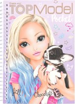 Topmodel Kleurboek Pocket Meisjes 13 X 17,5 Cm Paars 2-delig