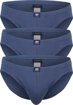 Ceceba heren slips buikmodel (3-pack) - blauw - Maat: XL