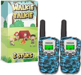 Omnium - Walkie Talkie voor Kinderen - Volwassenen - Portofoon - 2 stuks - 3 KM bereik - Camouflage Blauw