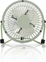 Nedis FNDK1GR10 Metalen Miniventilator Diameter 10 Cm Gevoed Over Usb Groen