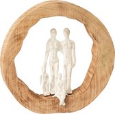 - Figuur | hout | naturel | 27x8x (h)27 cm