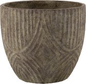 Bloempot | karton | grijs | 37.5x37.5x (h)33.5 cm