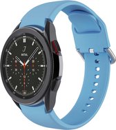 Samsung Galaxy Watch 4 - Luxe Silicone Bandje - Lichtblauw - Small - 20mm (kopie)